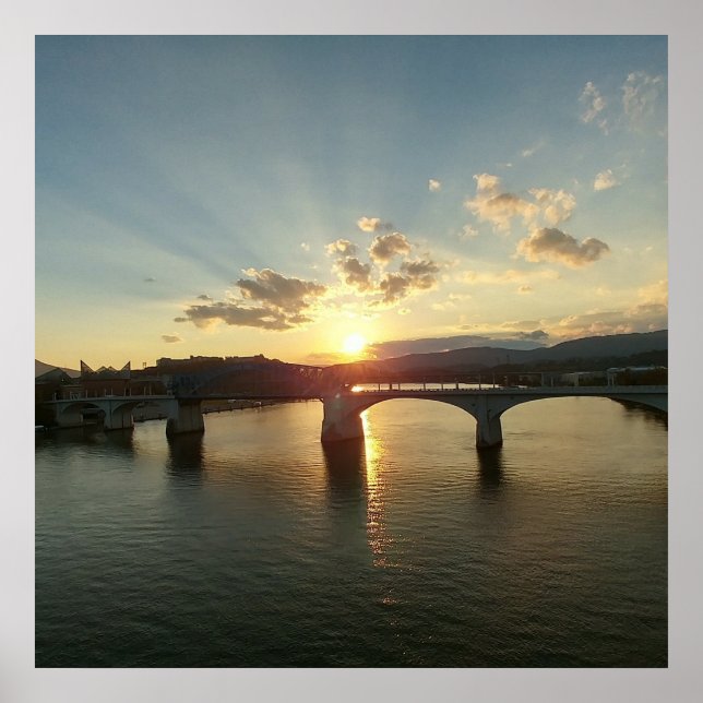 Chattanooga TN Walnut Street Bridge Poster (Framsidan)