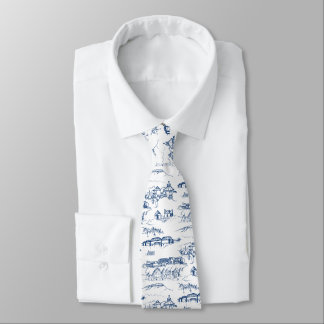Chattanooga Toile Navy and White Slips