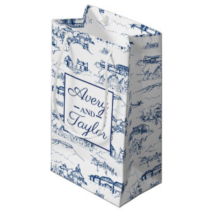 Chattanooga Toile Navy och White Bröllop