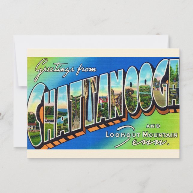 Chattanooga Vintage vykort (Framsida)