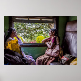 Chattar vid tåg poster