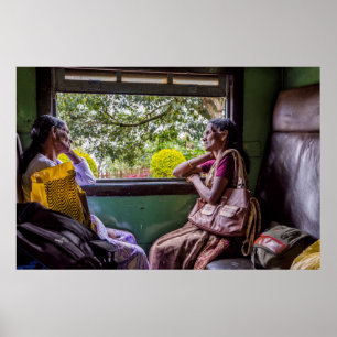 Chattar vid tåg poster