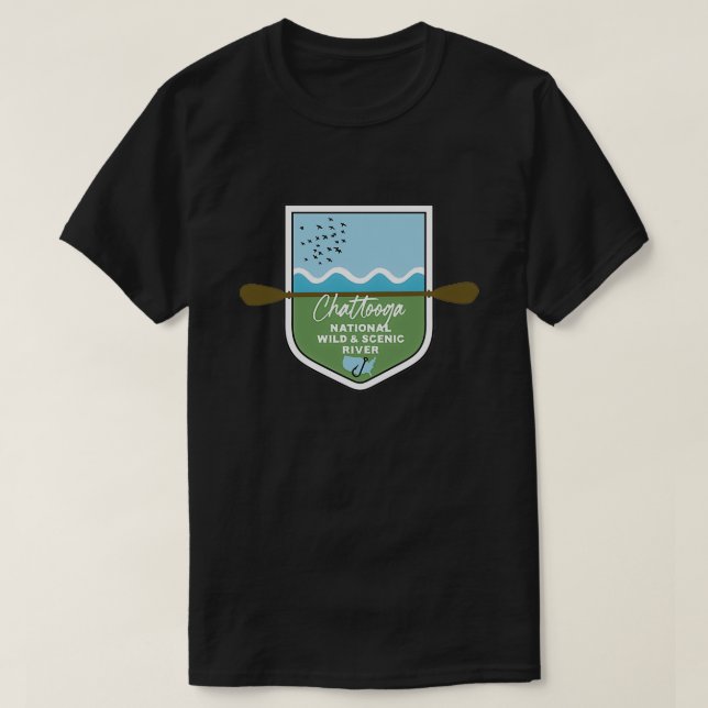 Chattooga National Vild and Scenia River South Car T Shirt (Design framsida)