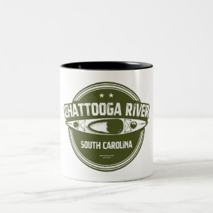 Chattooga River, South Carolina Två-Tonad Mugg