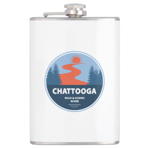 Chattooga-Vilden och floden Scene Fickplunta