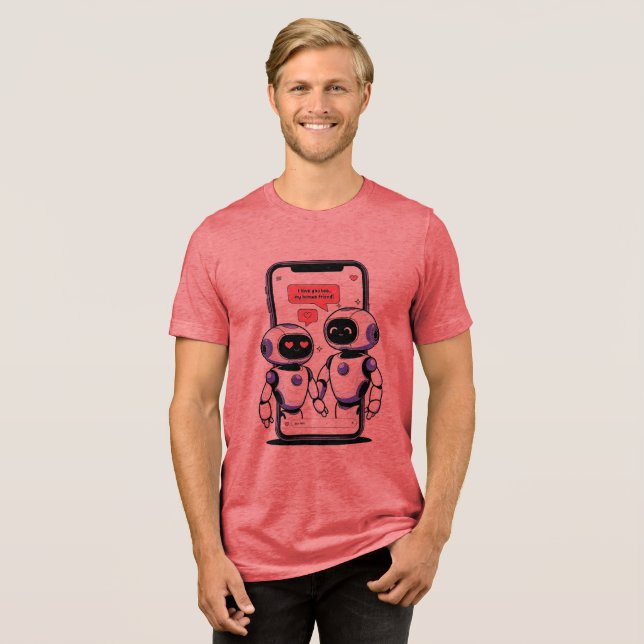 Chattorna Tech Kärlek T Shirt (Framsida Full)