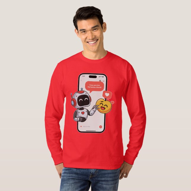 Chattorna Tech Kärlek T Shirt (Hel framsida)