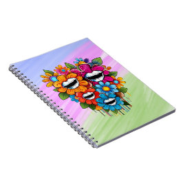 Chatty Blossoms Taza Anteckningsbok