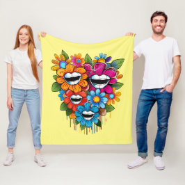 Chatty Blossoms Taza Fleecefilt