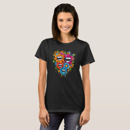 Chatty Blossoms Taza T Shirt