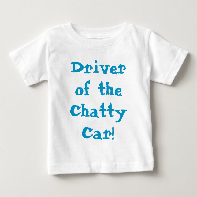 Chatty Car Funny T Shirt (Framsida)