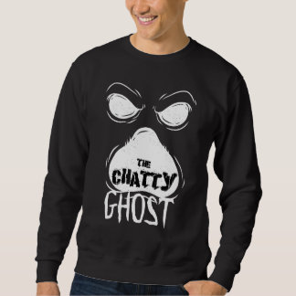 Chatty Ghost-taloky Halloween Matching-familjen Lång Ärmad Tröja
