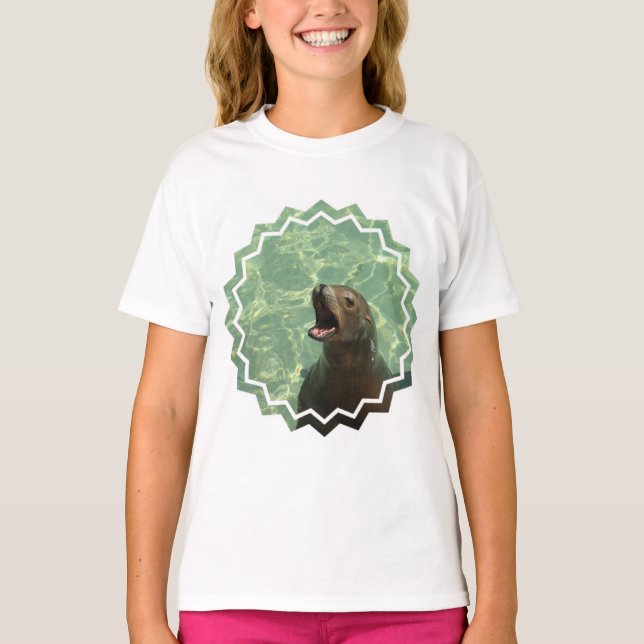 Chatty Sea Lejon Girl T-Shirt (Framsida)