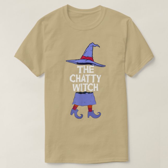 Chatty Witch Matching Family Group Halloween fest T Shirt (Design framsida)