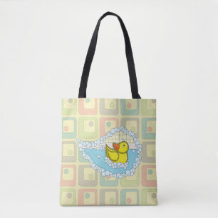 Chaucer the Rubber Anka All-over-Print Bag-blocket Tygkasse
