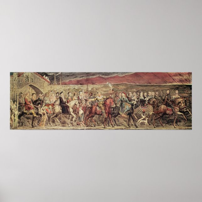 Chaucers Canterbury Pilgrims Poster (Framsidan)