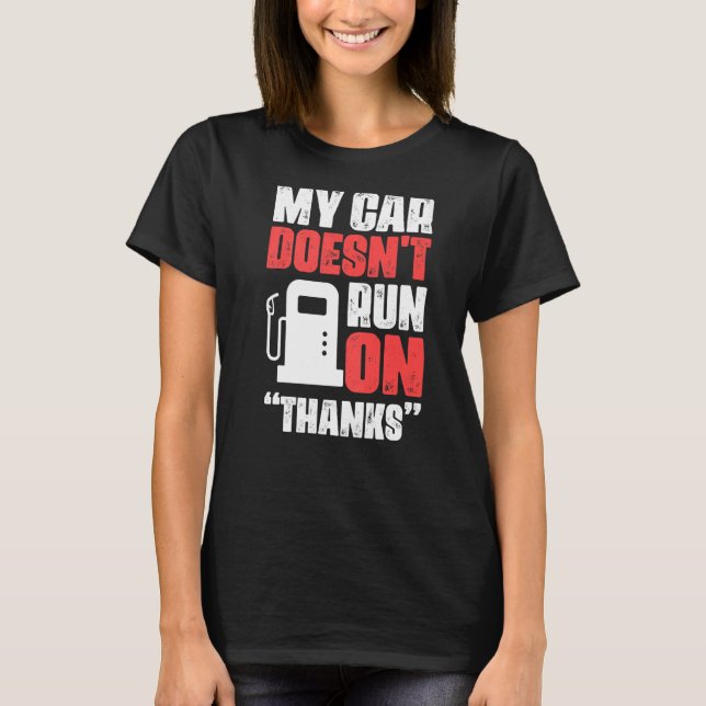 Chauffer Limo-drivrutin för rideshare-Professionel T Shirt (Framsida)