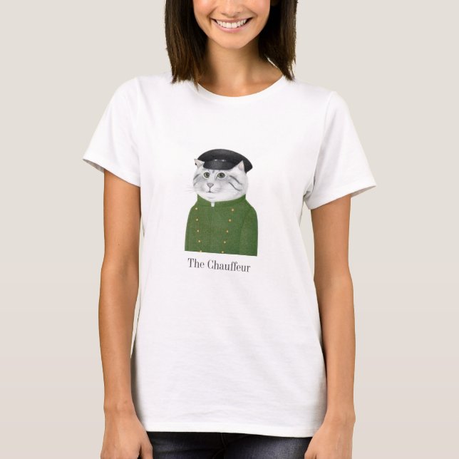 CHAUFFEUR CAT Women's Basic T-Shirt (Framsida)