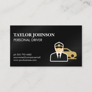 Chauffeur Driver Logotyp Visitkort