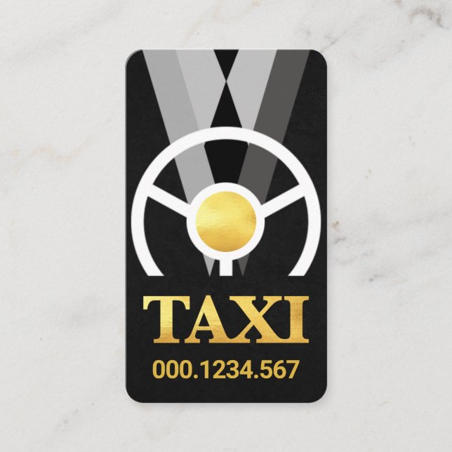 Chauffeur Driver Taxi Service Visitkort (Framsida)