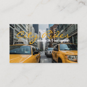 Chauffeur Taxi Cab Driver Transport Business Visitkort