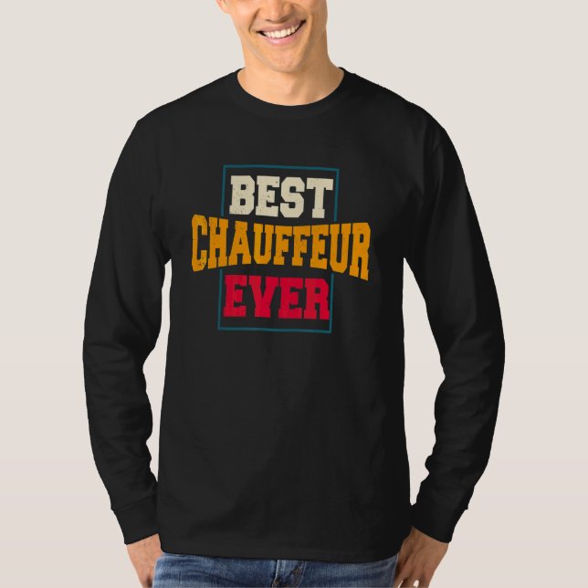 Chaufför Carpooler Professionell Förare Privat Li T Shirt (Framsida)