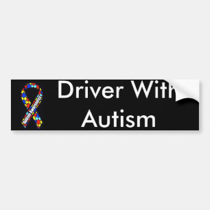 Chaufför med Autism Bildekal