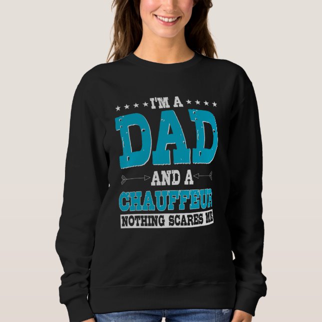 Chaufför Pappa Yrkesförare Bilpoolare Far T Shirt (Framsida)