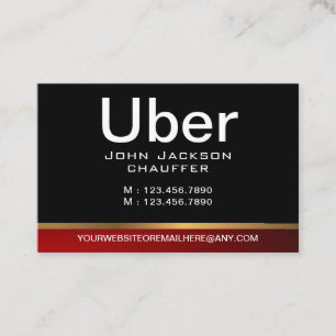 Chaufför Taxi Förare Professionell Svart QR-kod Visitkort