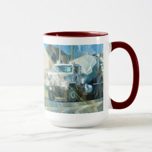 Chaufförer cementerar lastbilformgivareKAFFE Mugg