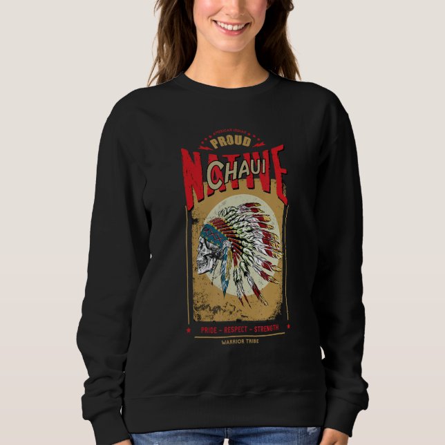 Chaui indiankrigarklan Stolt T Shirt (Framsida)