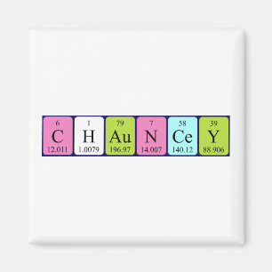Chauncey periodiskt bord namn magnet