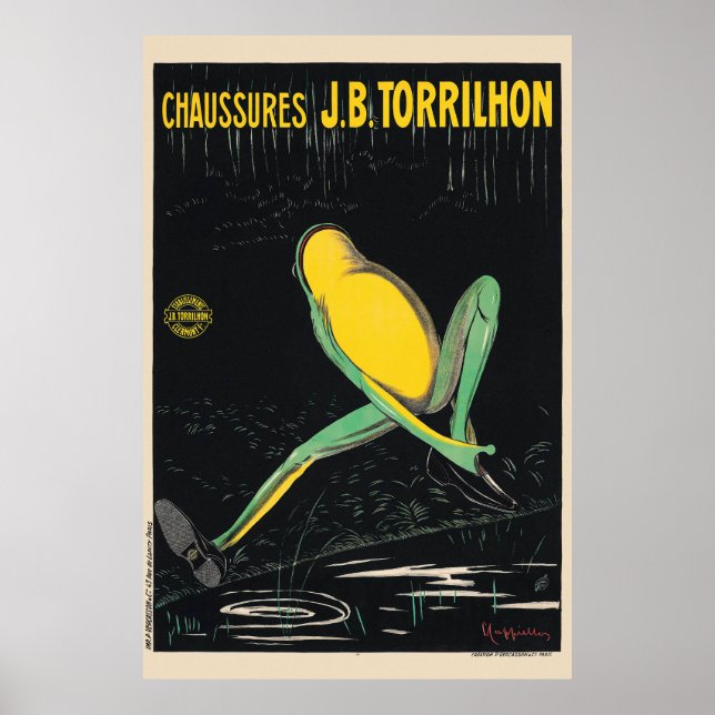 Chaussure J.B. Torrilhon Vintage affisch 1920 (Framsidan)