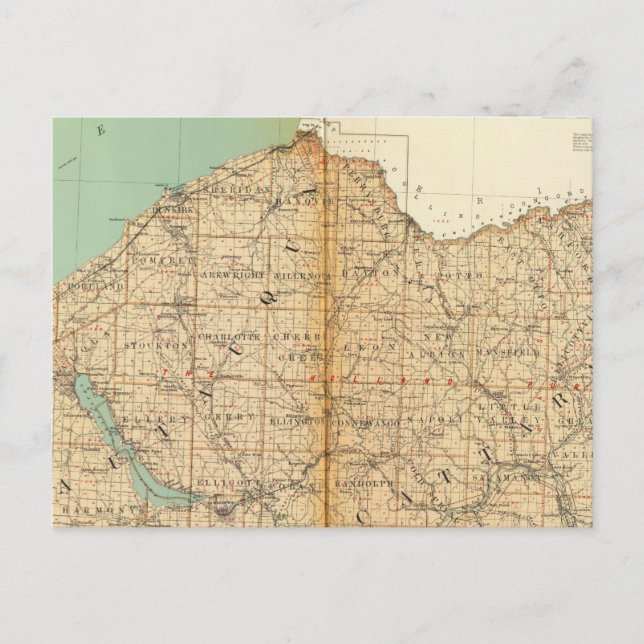 Chautauqua, Cattaraugus fylken Vykort (Framsida)