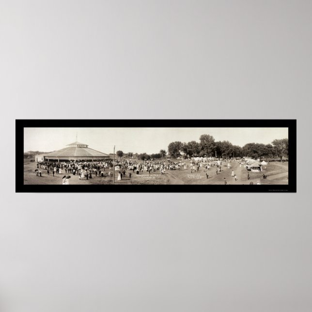 Chautauqua Clarinda IA Photo 1908 Poster (Framsidan)
