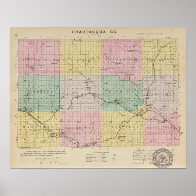 Chautauqua County, Kansas Poster (Framsidan)