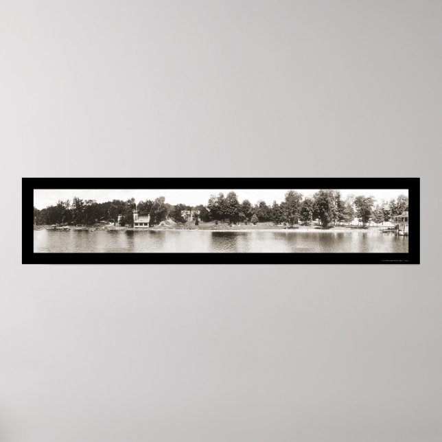 Chautauqua NY Vatten Photo 1909 Poster (Framsidan)