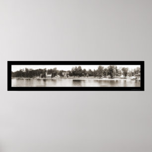 Chautauqua NY vattenfoto 1909 Poster