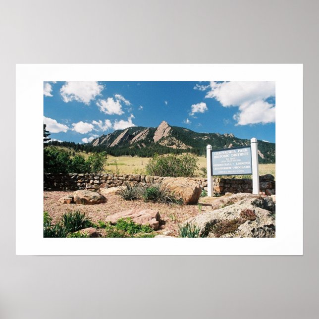 Chautauqua Park, Boulder, Colorado Poster (Framsidan)