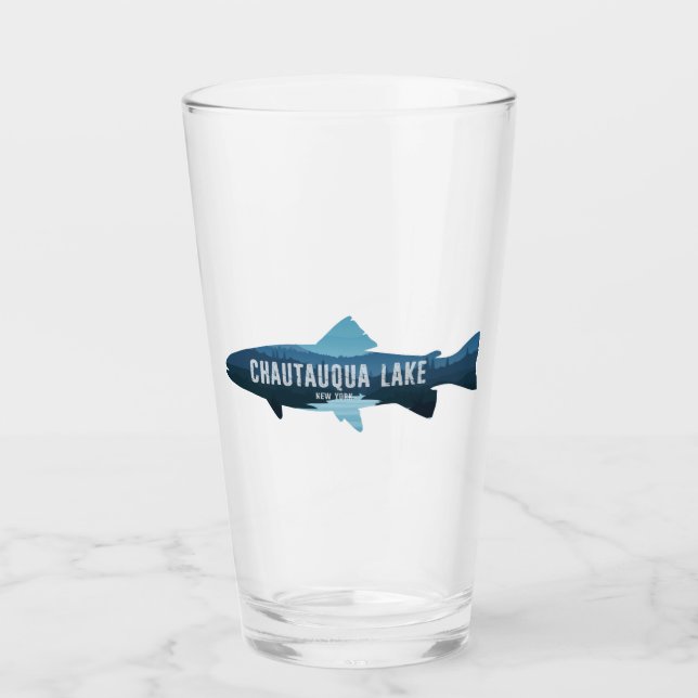 Chautauqua Sjö New York Fish Glaskopp (Framsida)