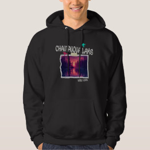 Chautauqua Sjö New York Vintage utomhus Hoodie