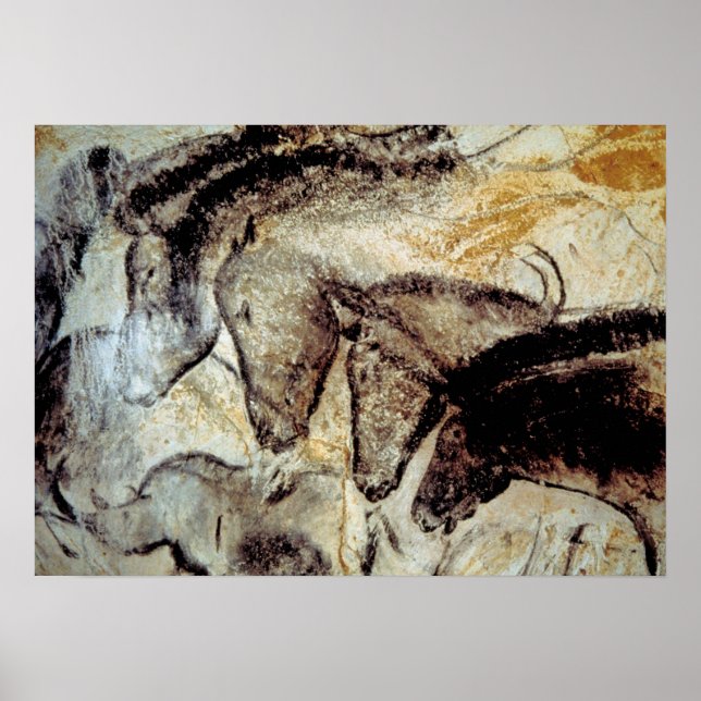Chauvet Cave Horses Poster (Framsidan)