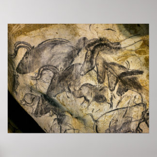 Chauvet Cave i Vallon Pont d'Arc Poster