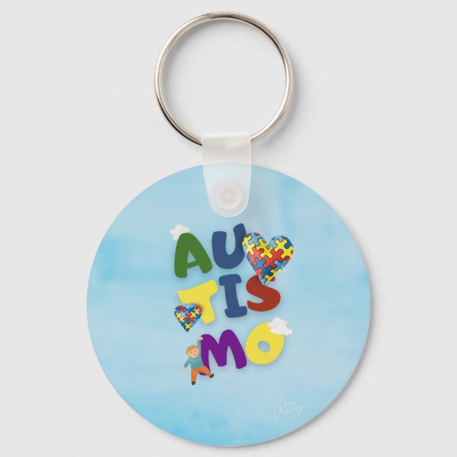 Chaveiro Mãe de Autista Nyckelring (Framsida)
