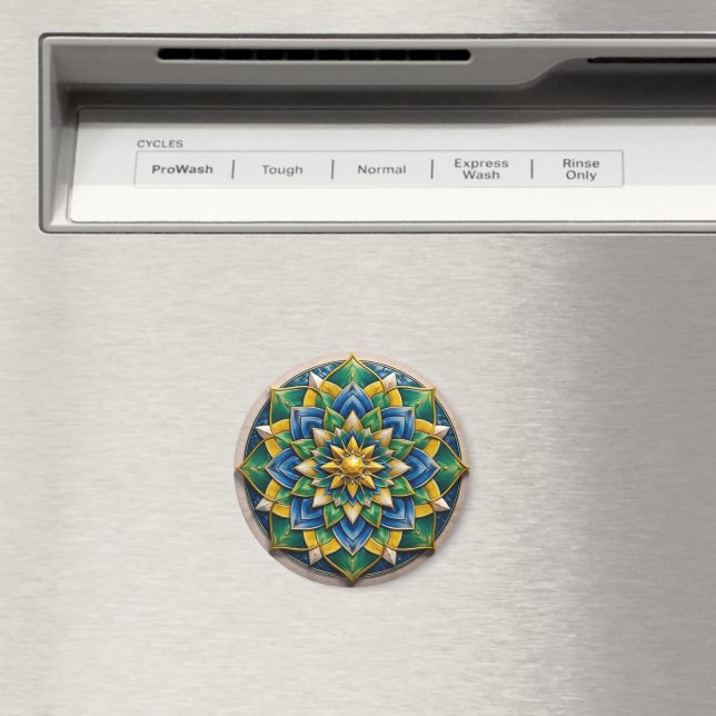 Chaveiro Mandala Luxo - 01 Magnet (In Situ (Dishwasher))