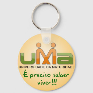 Chaveiro UMA É precio saber viver Amarelo Nyckelring