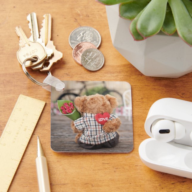 Chaveiro ursinho de pelúcia "Dia dos Namorados" Nyckelring (Skrivbord)