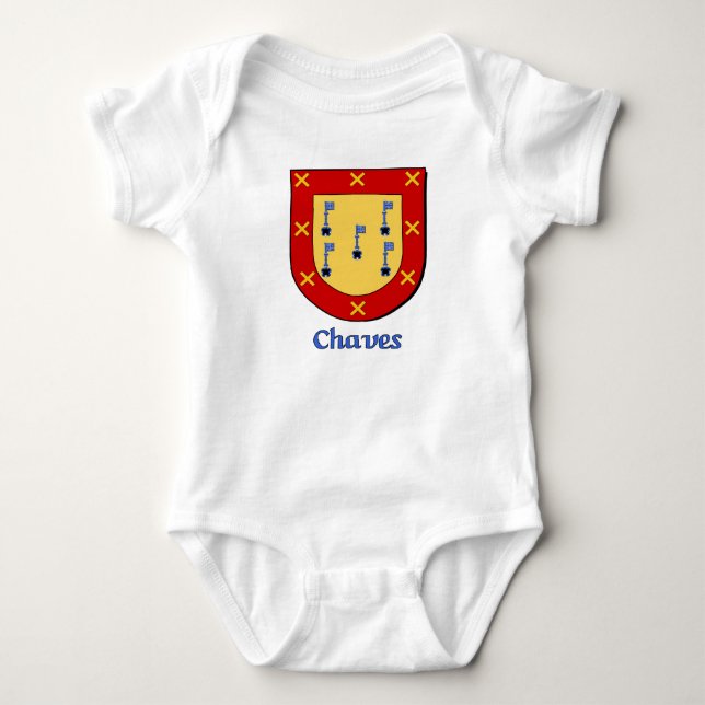 Chaves Family Shield Infant Creeper T Shirt (Framsida)