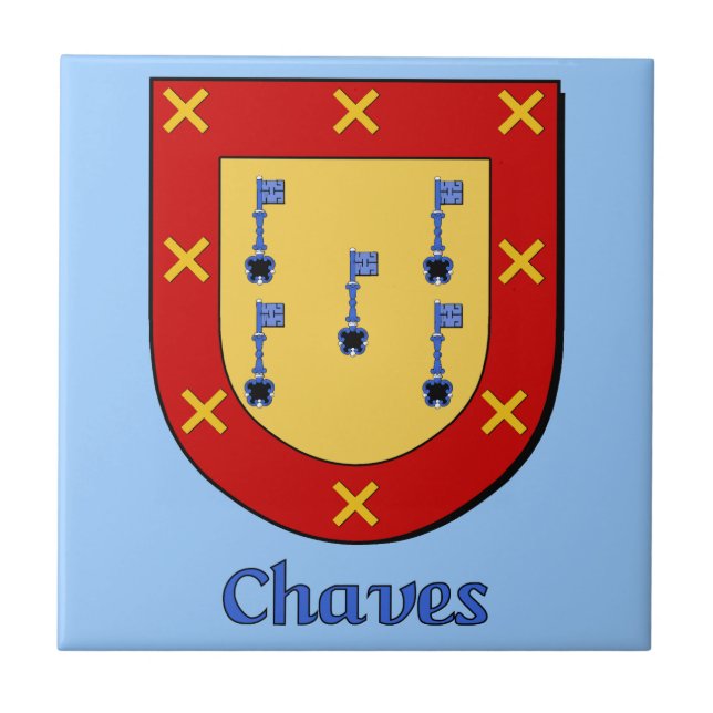Chaves Family Shield Kakelplatta (Framsidan)