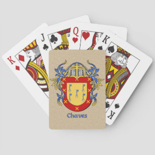 Chaves Heraldic Shield med Mantling Kortlek